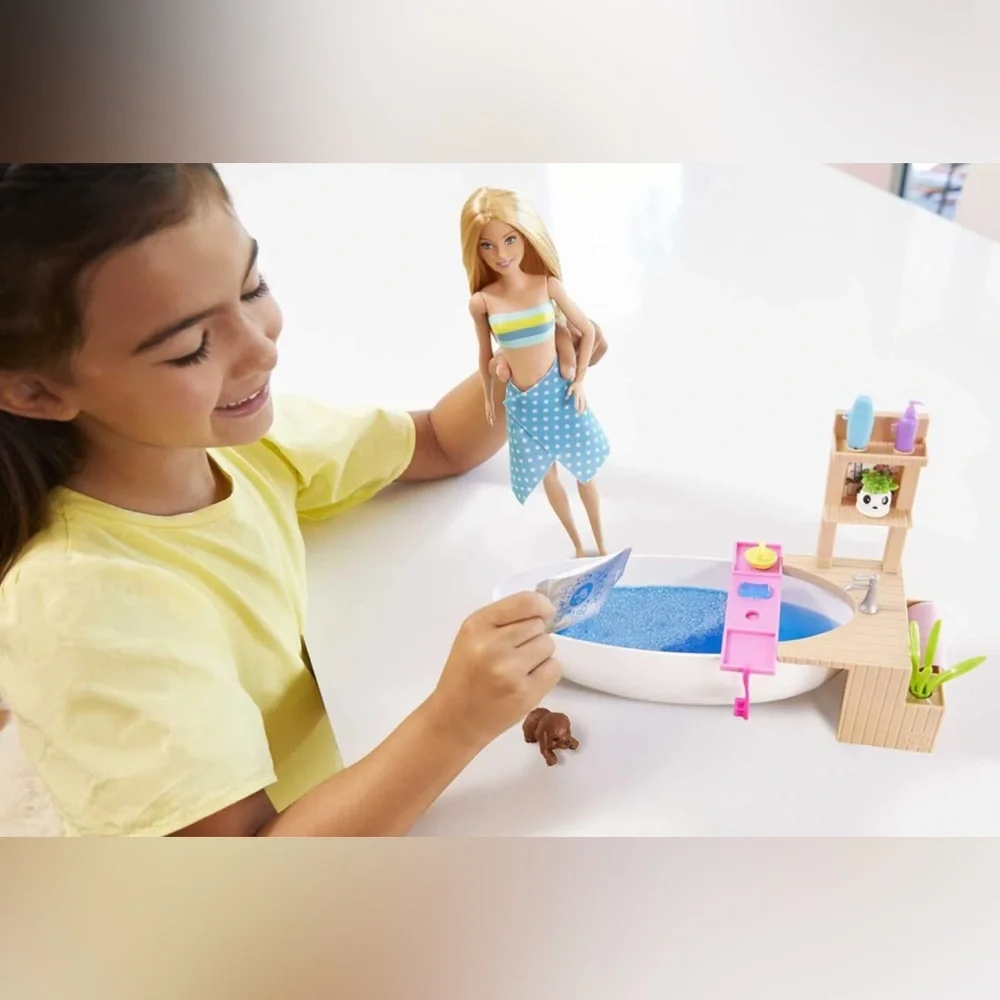 Barbie ​Fizzy Bath Doll & Playset NWT - Picture 3 of 9